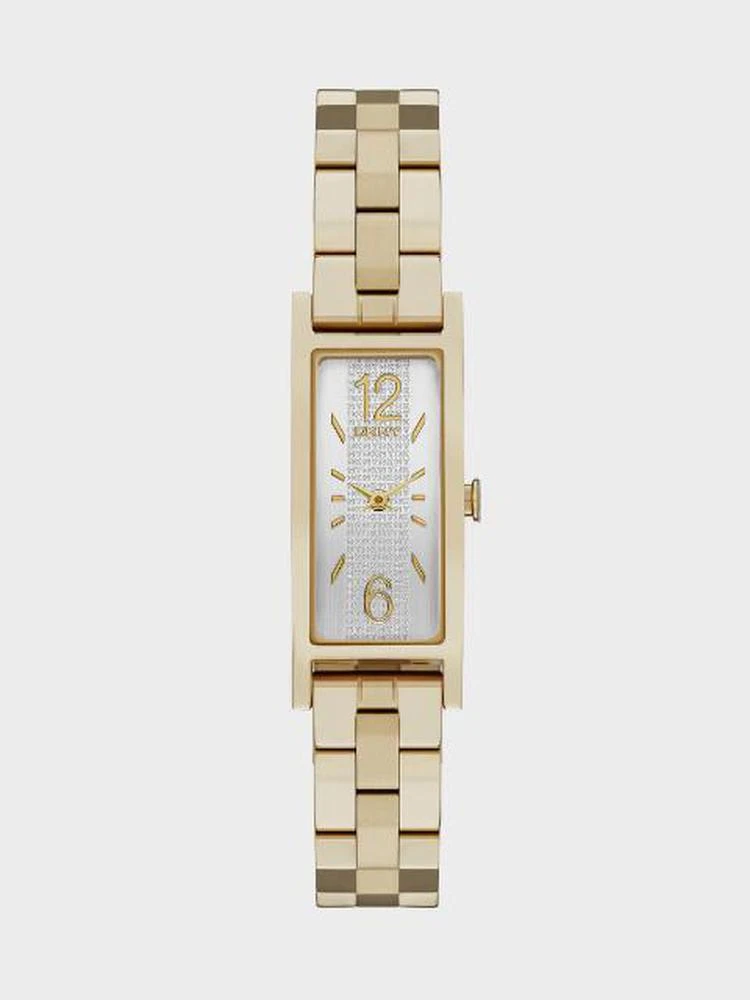 商品DKNY|Pelham Three Hand Stainless Steel Watch - Gold-Tone,价格¥908,第2张图片详细描述