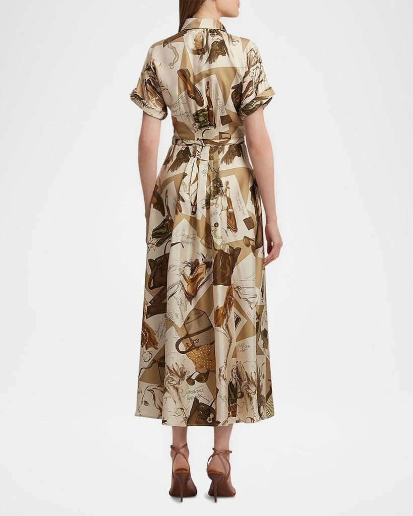 商品Ralph Lauren|Donatella Multi Diary of a Collection Silk Shirtdress,价格¥25379,第3张图片详细描述
