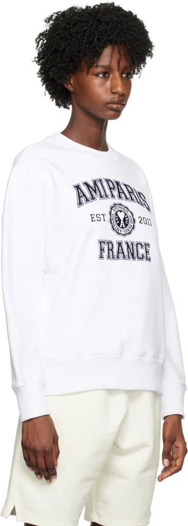 商品AMI|White 'Ami Paris France' Sweatshirt,价格¥1471,第2张图片详细描述