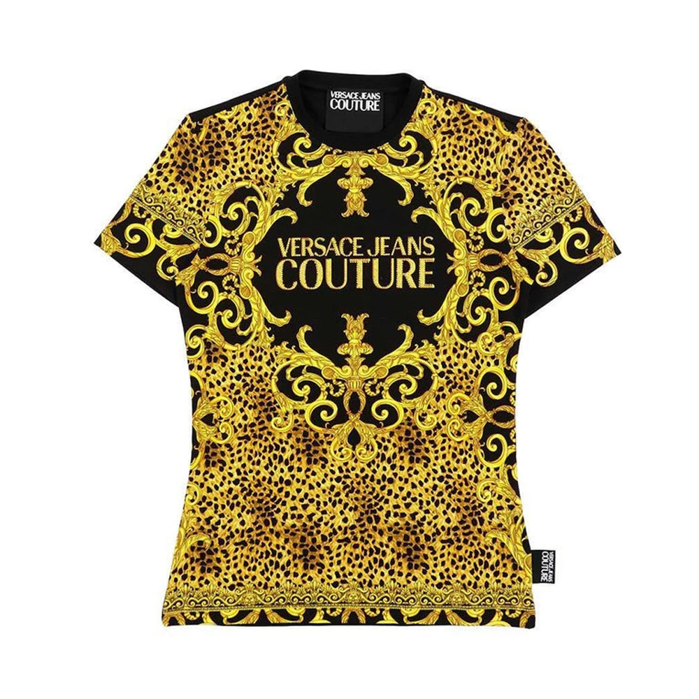 商品[国内直发] Versace|VERSACE JEANS COUTURE 拼色男士T恤 B2HUA7FP-36244-923,价格¥1245,第1张图片