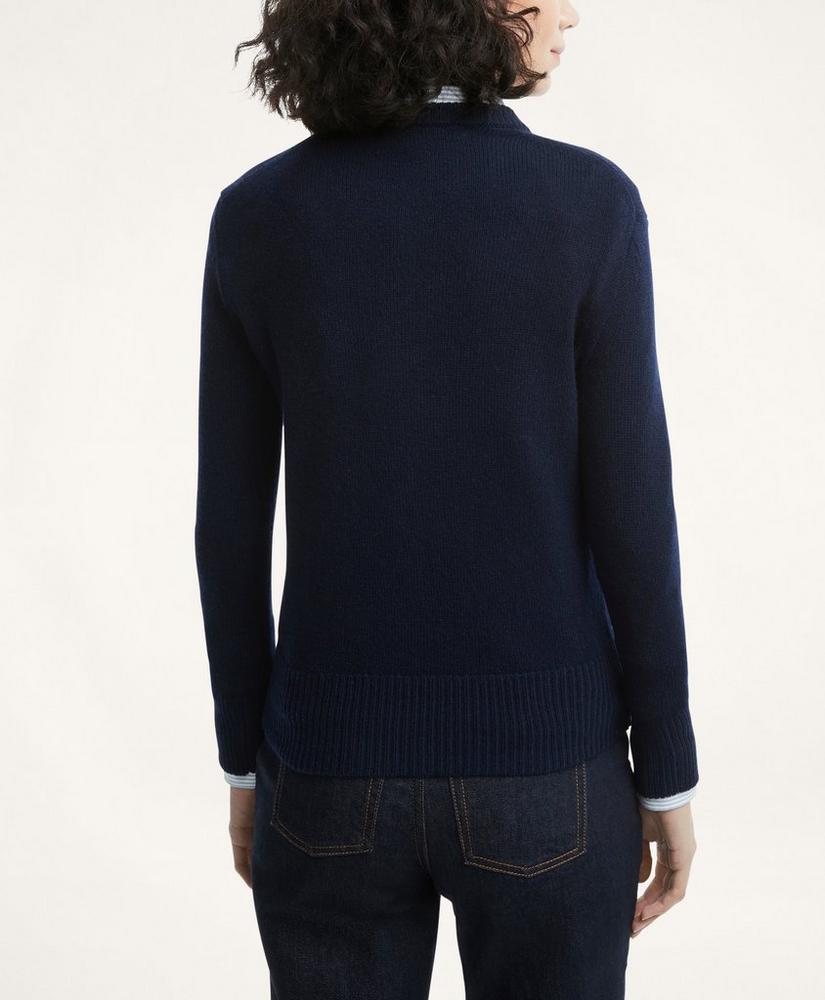 Women's Lunar New Year Merino Wool Blend Intarsia Rabbit Sweater商品第2张图片规格展示