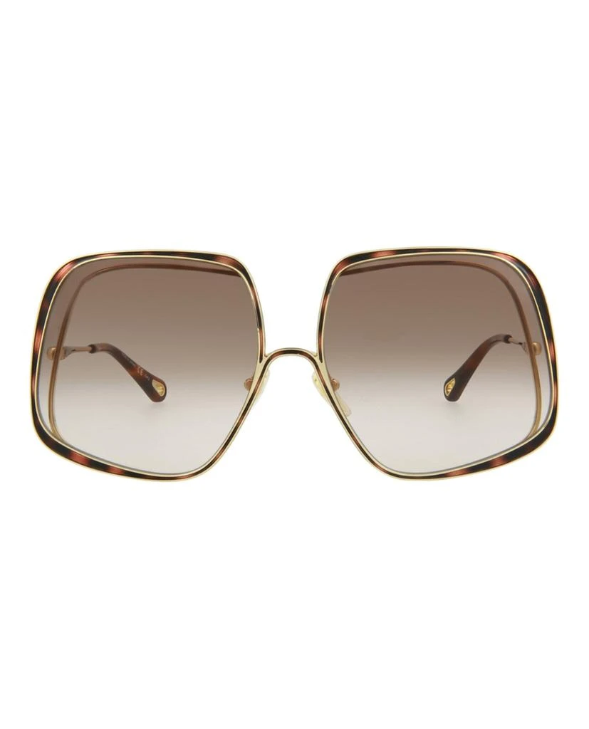 商品Chloé|Rectangle-Frame Metal Sunglasses,价格¥1879,第1张图片