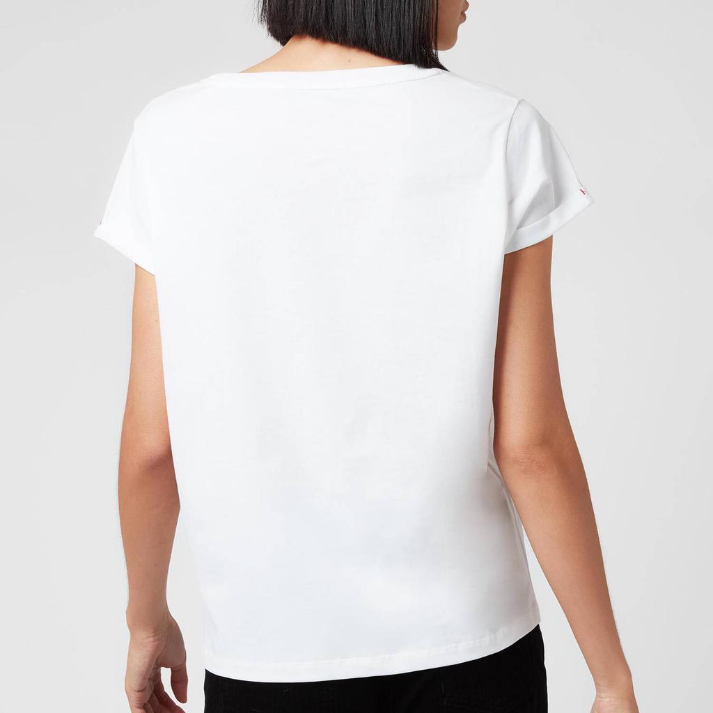 Tommy Hilfiger Women's Tommy Original Short Sleeve T-Shirt - White商品第2张图片规格展示