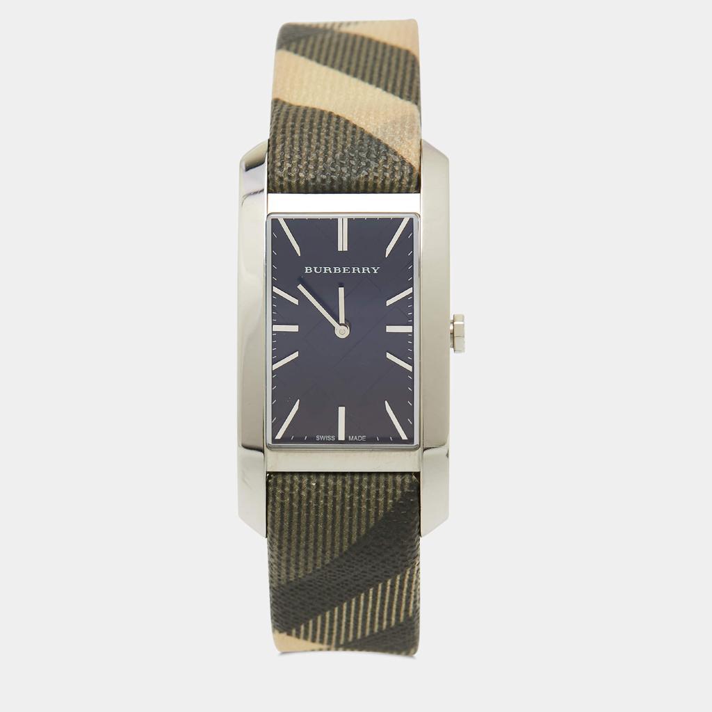商品[二手商品] Burberry|Burberry Black Stainless Steel Leather The Pioneer BU9405 Women's Wristwatch 25 mm,价格¥1269,第1张图片