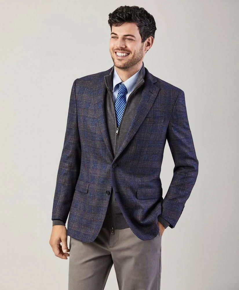 商品Brooks Brothers|Regent Fit Micro-Check Sport Coat,价格¥1664,第3张图片详细描述