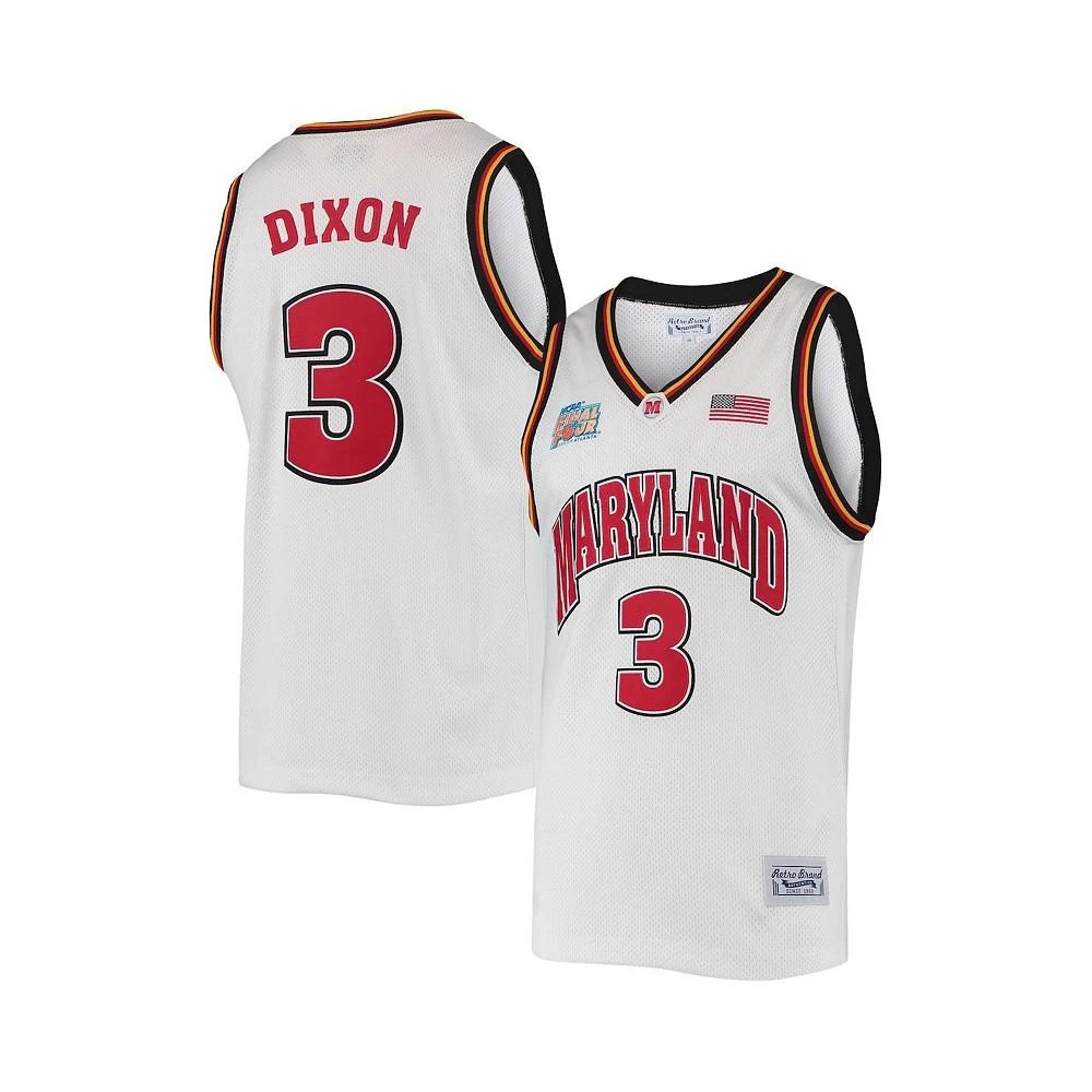 商品The Original Retro Brand|Men's Juan Dixon White Maryland Terrapins 2002 NCAA Men's Basketball Tournament March Madness Final Four Commemorative Classic Jersey,价格¥846,第1张图片