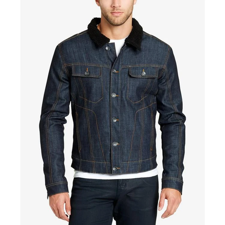 商品William Rast|Men's Fleece-Collar Denim Jacket,价格¥382,第1张图片