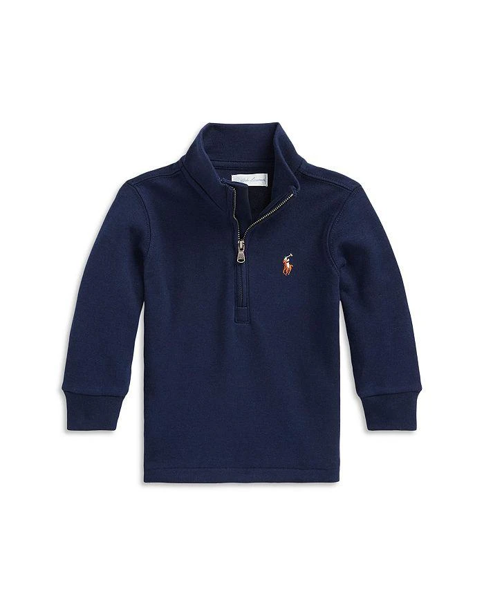 商品Ralph Lauren|Boys' Quarter Zip Cotton Pullover - Baby,价格¥188,第1张图片