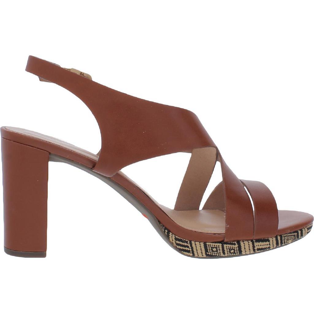 商品Rockport|Rockport Womens Ivy Leather Ankle Strap Heel Sandals,价格¥324,第4张图片详细描述