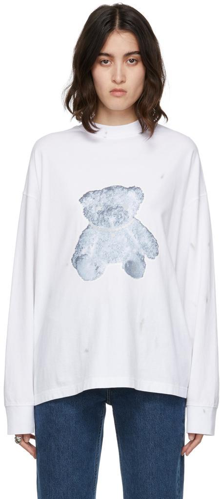 商品We11done|Pearl Teddy Long Sleeve T-Shirt,价格¥1113,第1张图片
