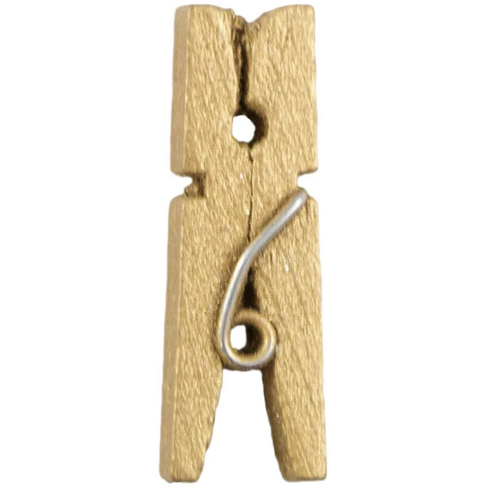 商品JAM Paper|Wood Clothing Pin Clips - Small - 0.88" - 50 Per Pack,价格¥109,第3张图片详细描述