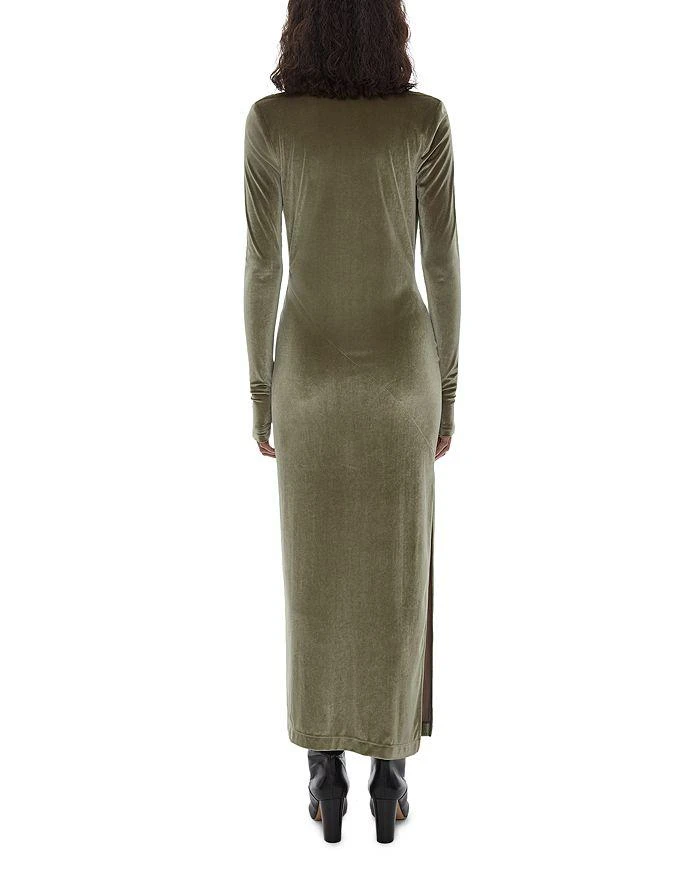 商品Helmut Lang|Draped Velvet Maxi Dress,��价格¥3321,第3张图片详细描述