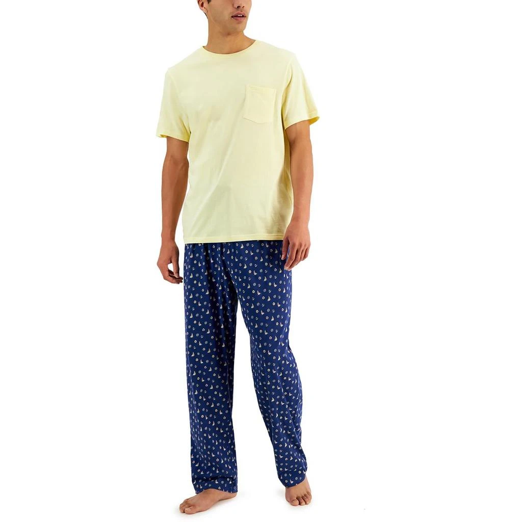 商品Club Room|Club Room Mens Sailboat 2PC Sleepwear Pant Set,价格¥54,第1张图片