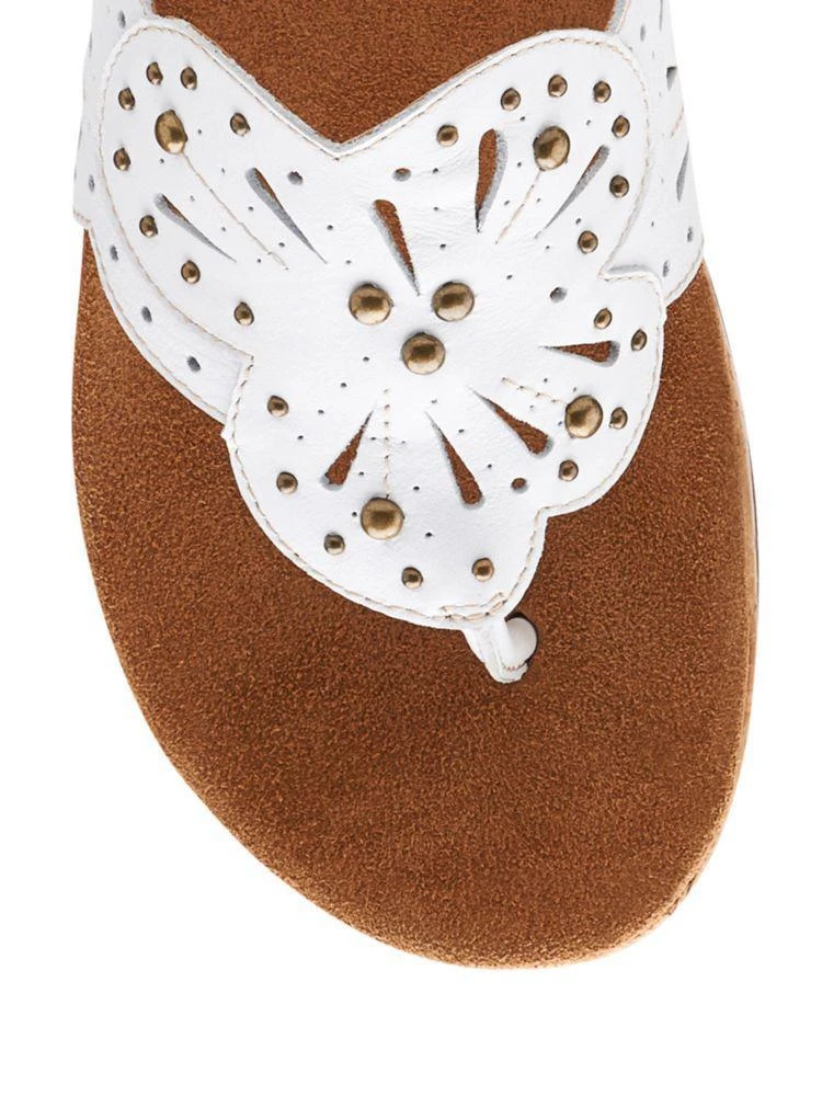 商品Clarks|Palima Palm Leather Thong Sandals,价格¥820,第5张图片详细描述