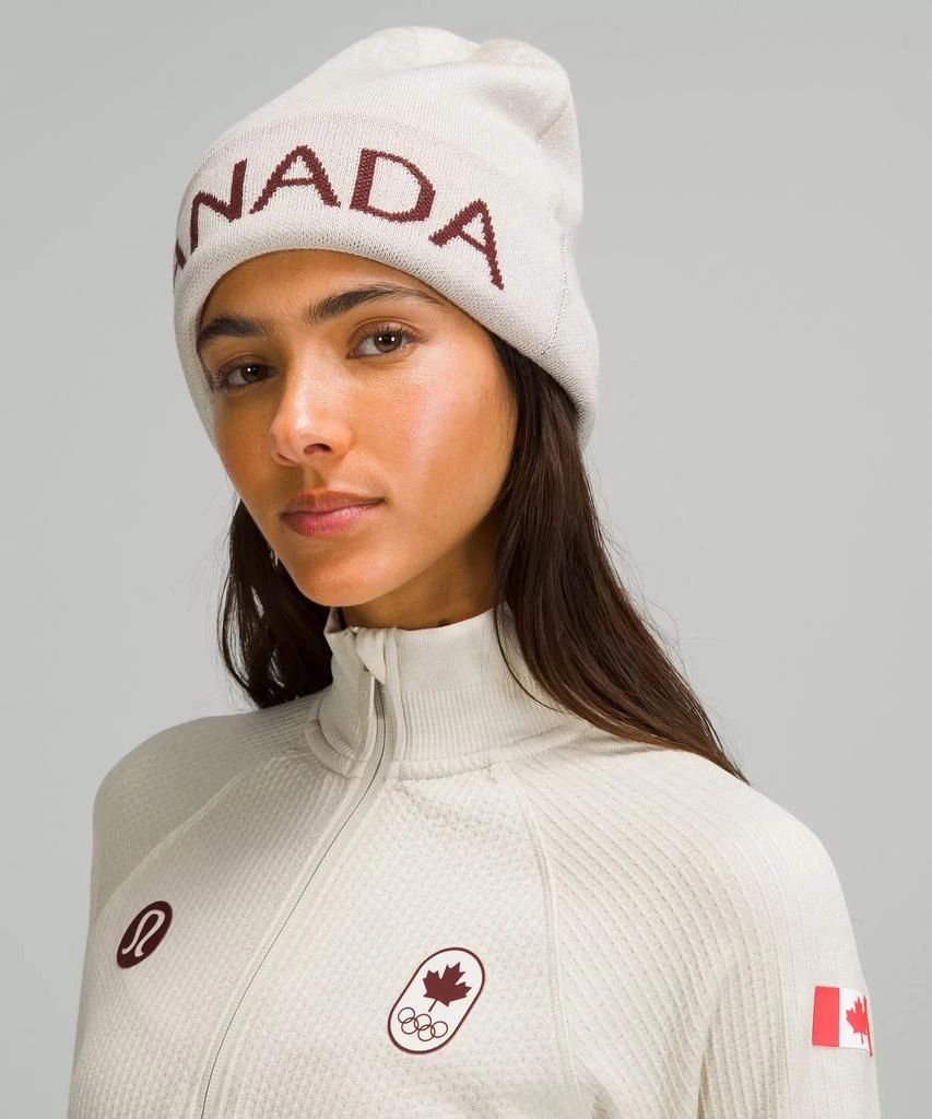 商品Lululemon|Team Canada Wool-Blend Reversible Beanie *COC Logo,价格¥91,第2张图片详细描述