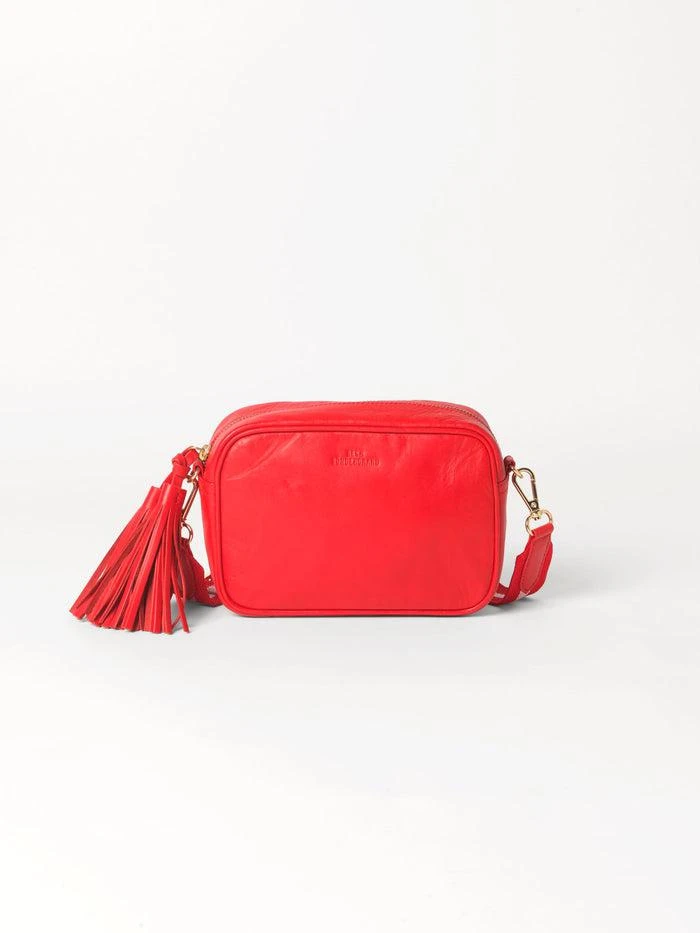 商品Becksondergaard|Beck Sondergaard Lullo Rua Crossbody Leather Handbag Bag Red,价格¥1243,第1张图片