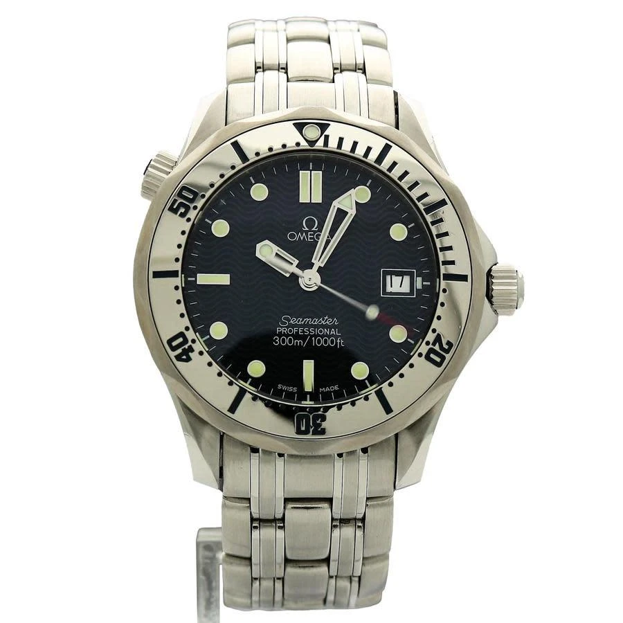 商品[二手商品] Omega|Pre-owned Omega Seamaster Quartz Chronometer Blue Dial Men's Watch 2562.8,价格¥20085,第1张图片