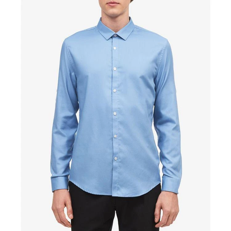 商品Calvin Klein|Men's Twill Roll-Up Shirt,价格¥177,第1张图片