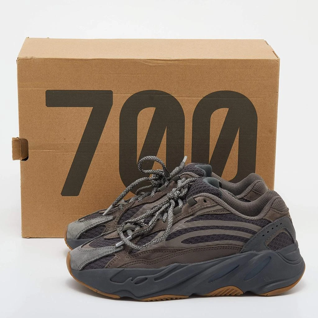Yeezy x Adidas Grey Leather And Knit Fabric Boost 700 Geode Sneakers Size 38 商品