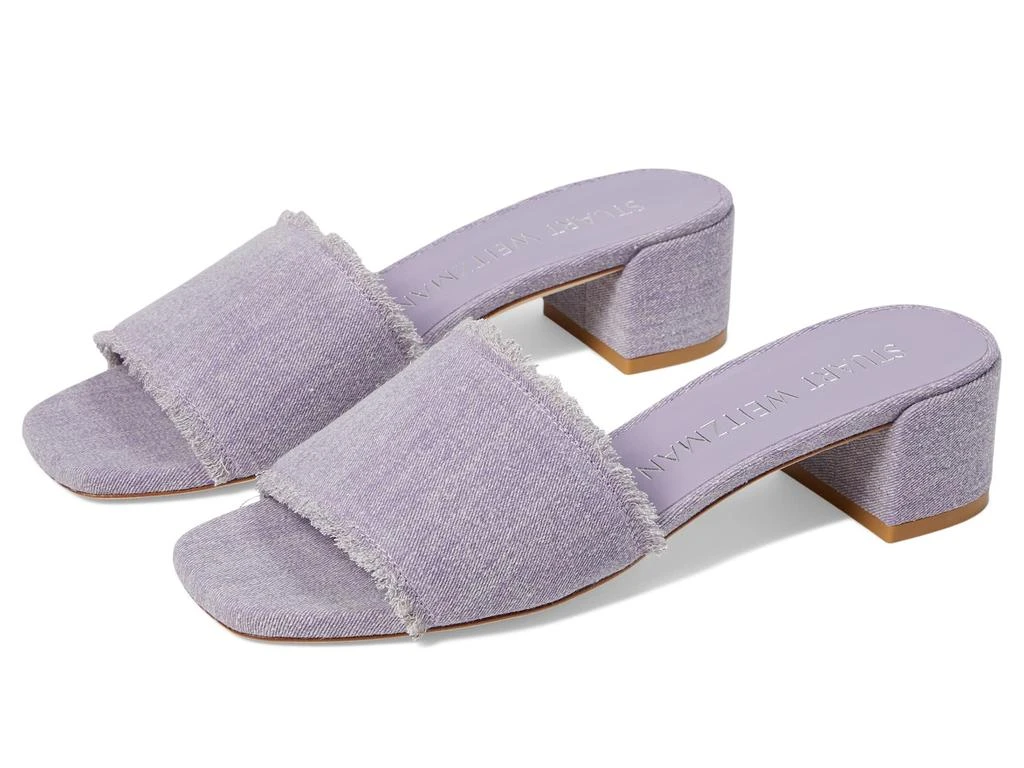 商品Stuart Weitzman|Cayman 35 Block Slide,价格¥941,第1张图片