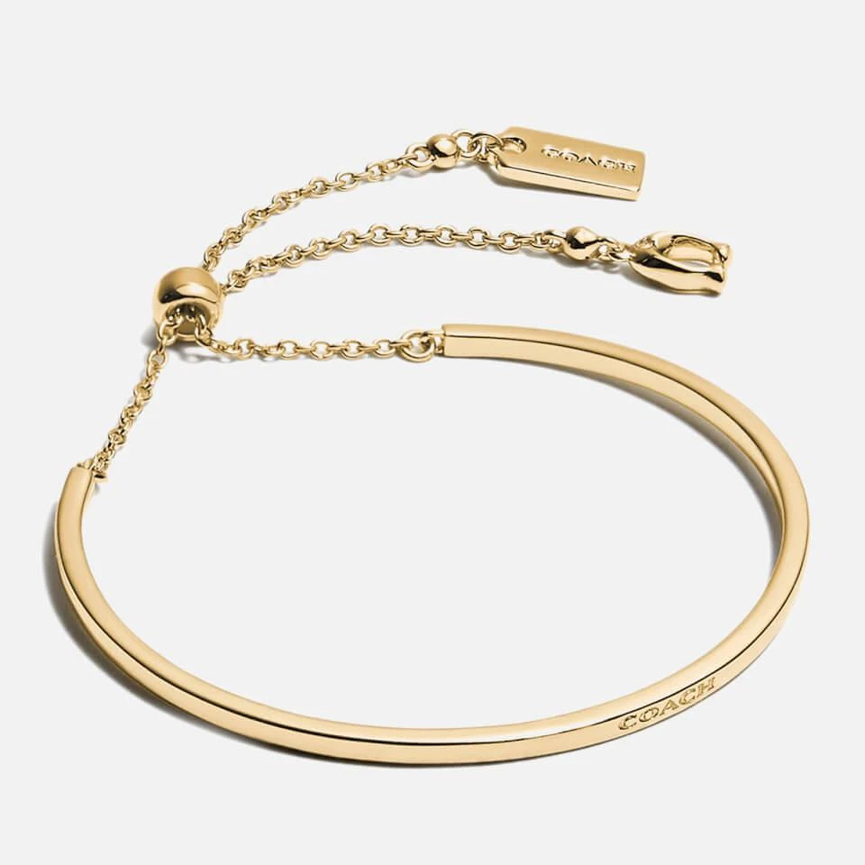 商品[国内直发] Coach|Coach Slider Bangle Brass Bracelet,价格¥457,第1张图片