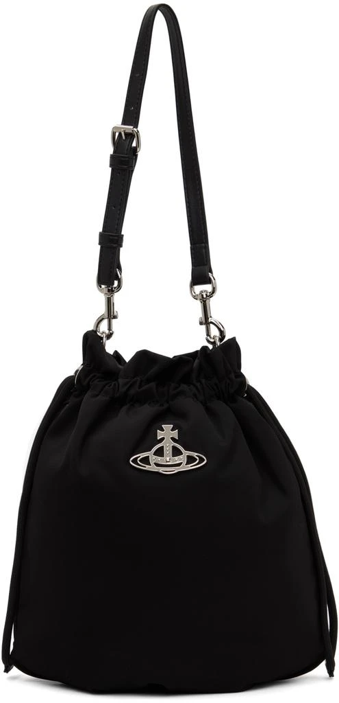 商品Vivienne Westwood|Black Re-Nylon Drawstring Bag,价格¥3129,第1张图片