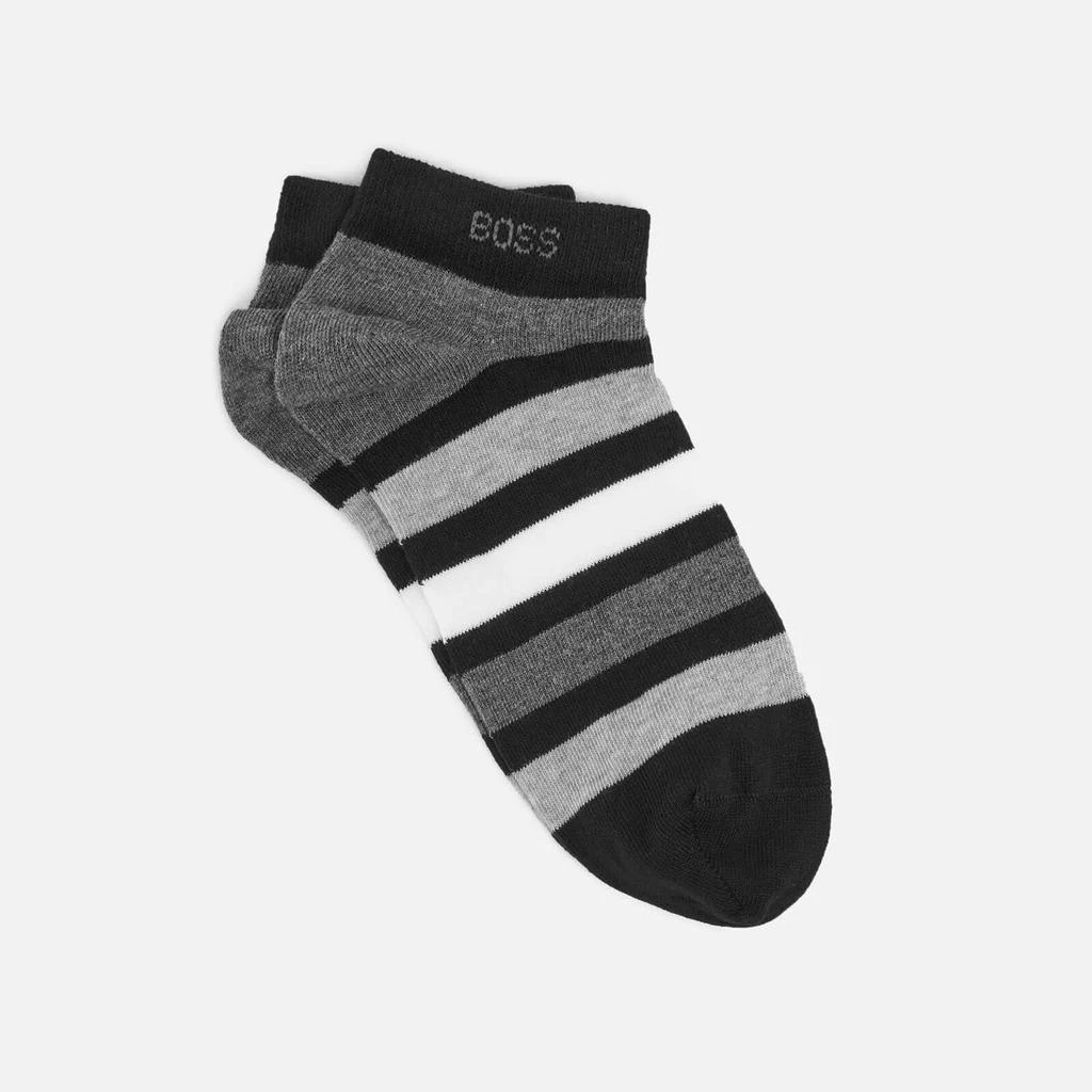 商品Hugo Boss|BOSS Bodywear Two-Pack Cotton-Blend Ankle Socks,价格¥79,第3张图片详细描述