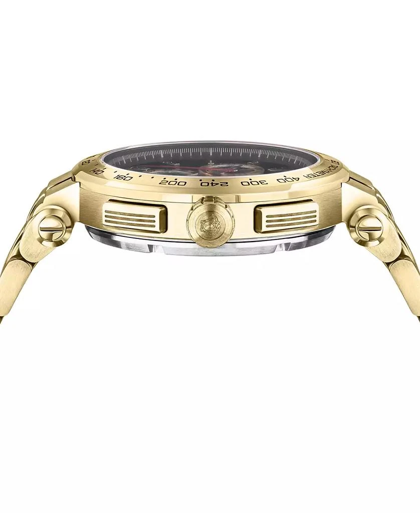 商品Versace|Men's Swiss Chronograph Aion Gold Ion Plated Stainless Steel Bracelet Watch 45mm,价格¥11532,第2张图片详细描述