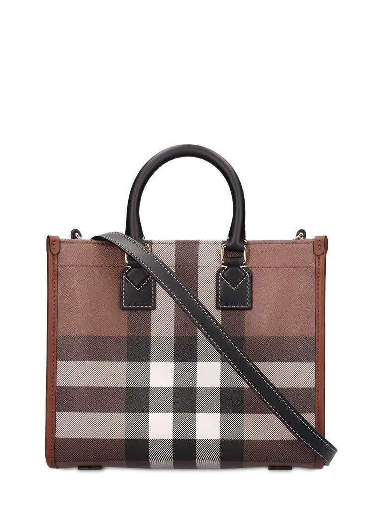 商品Burberry|Mini Freya Check Canvas & Leather Tote,价格¥11849,第5张图片详细描述