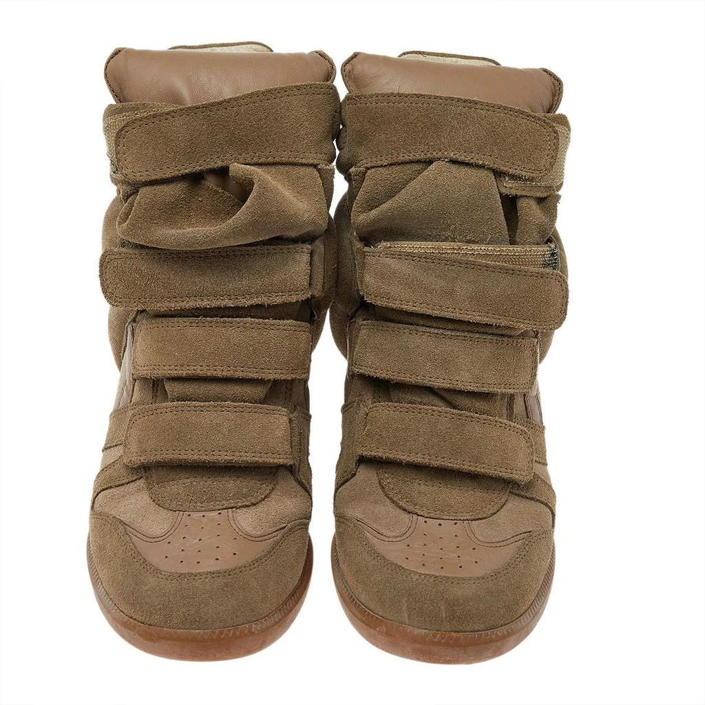 商品[二手商品] Isabel Marant|Isabel Marant Beige Suede and Leather Bekett High Top Sneakers Size 41,价格¥1133,第3张图片详细描述