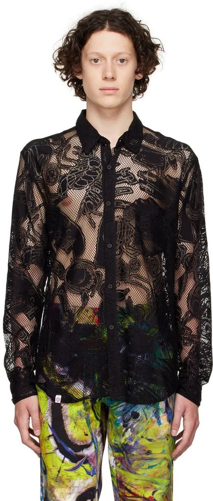 商品Charles Jeffrey Loverboy|Black Cotton Shirt,价格¥1730,第1张图片