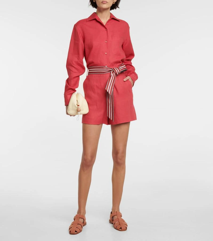 商品Loro Piana|Neo André亚麻衬衫,价格¥7689,第2张图片详细描述