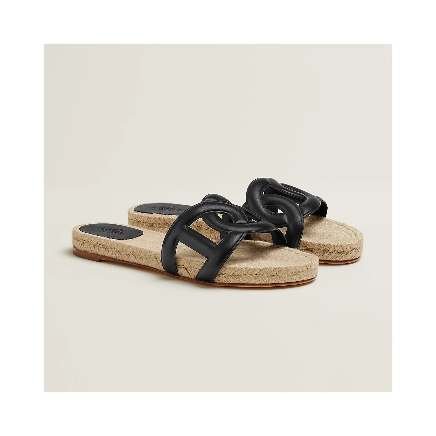 商品Hermes|【预售】 爱马仕 24秋冬 女士 平底凉鞋 Espadrilles Famosa H222151Z 02,价格¥5515,第1张图片