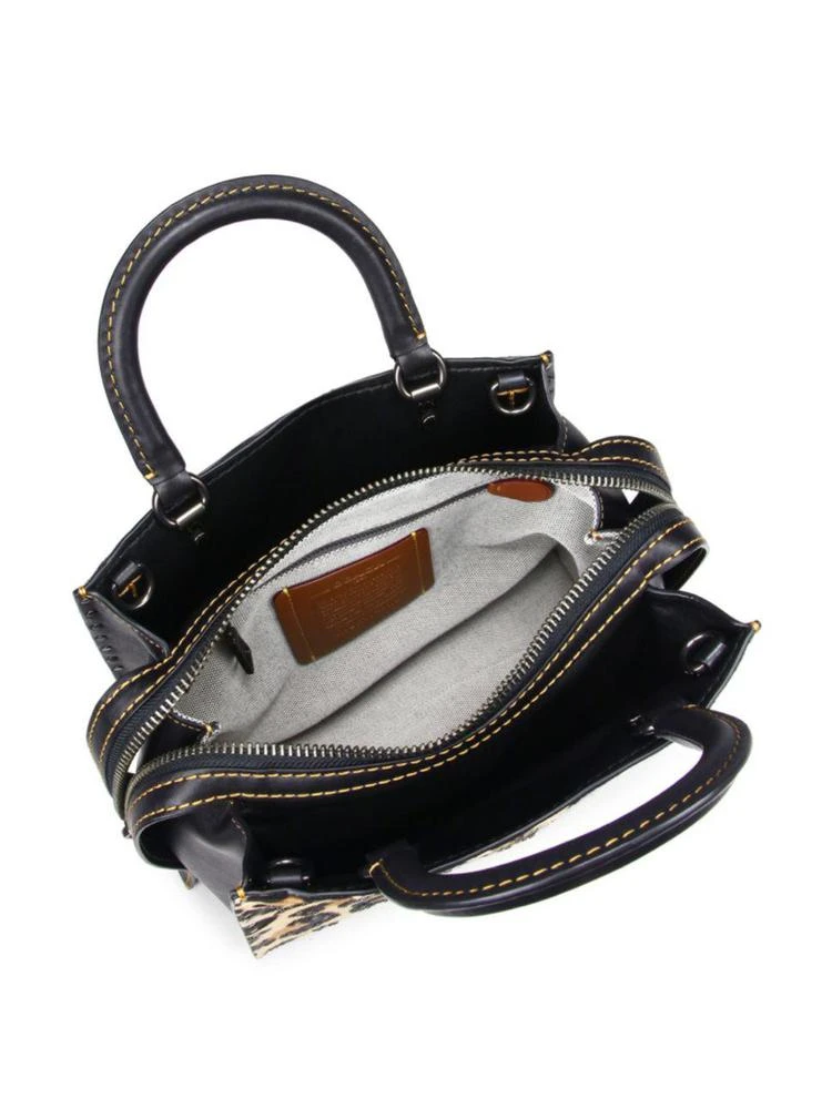 商品Coach|Leopard Print Leather & Calf Hair Satchel,价格¥2076,第2张图片详细描述