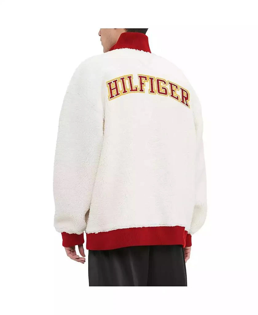 商品Tommy Hilfiger|Men's Cream Kansas City Chiefs Jordan Sherpa Quarter-Zip Sweatshirt,价格¥674,第2张图片详细描述