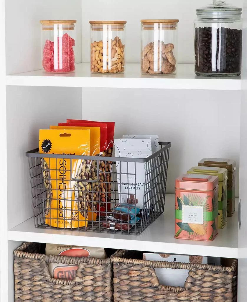 商品Smart Design|Nestable 12 x 12 x 6 inch Basket Organizer with Handles - Set of 4,价格¥733,第4张图片详细描述