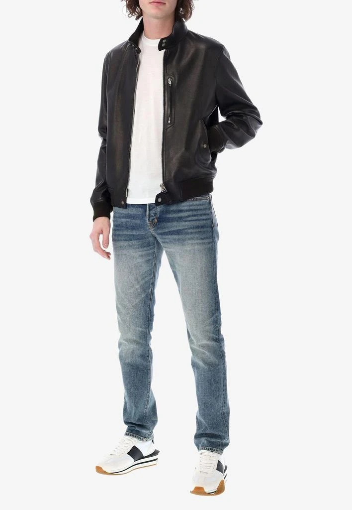 商品Tom Ford|Zip-Up Leather Jacket,价格¥34056,第2张图片详细描述