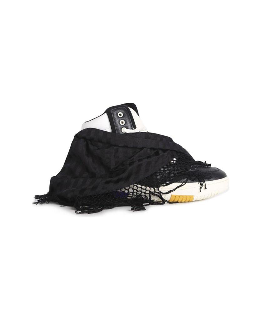 商品Yves Saint Laurent|Scarf-detailed High-top Sneakers,价格¥11194,第1张图片