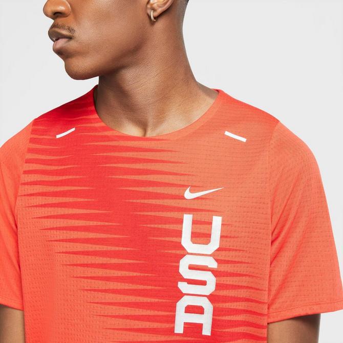 Men's Nike Dri-FIT Team USA Rise 365 Short-Sleeve Running Top商品第4张图片规格展示