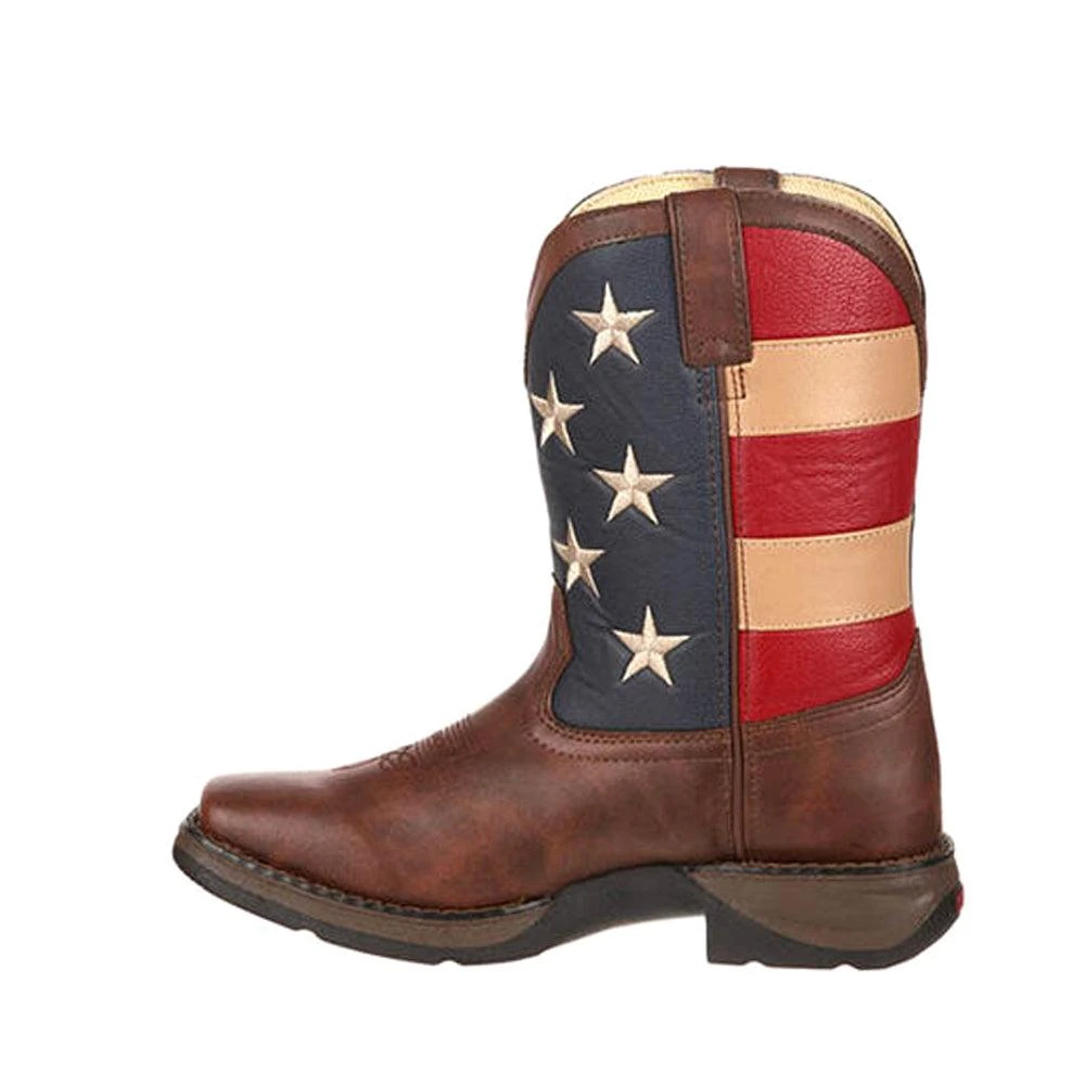 商品Durango|Patriotic Wellington Square Toe Boots (Little Kid-Big Kid),价格¥591,第3张图片详细描述