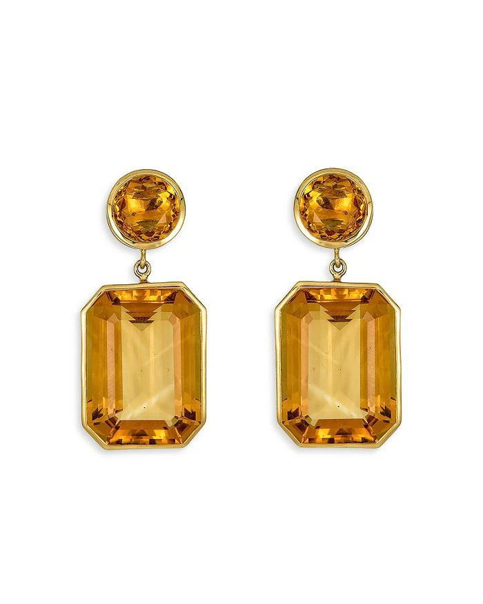 商品Piranesi|18K Yellow Gold Pietra Citrine Drop Earrings,价格¥43502,第1张图片