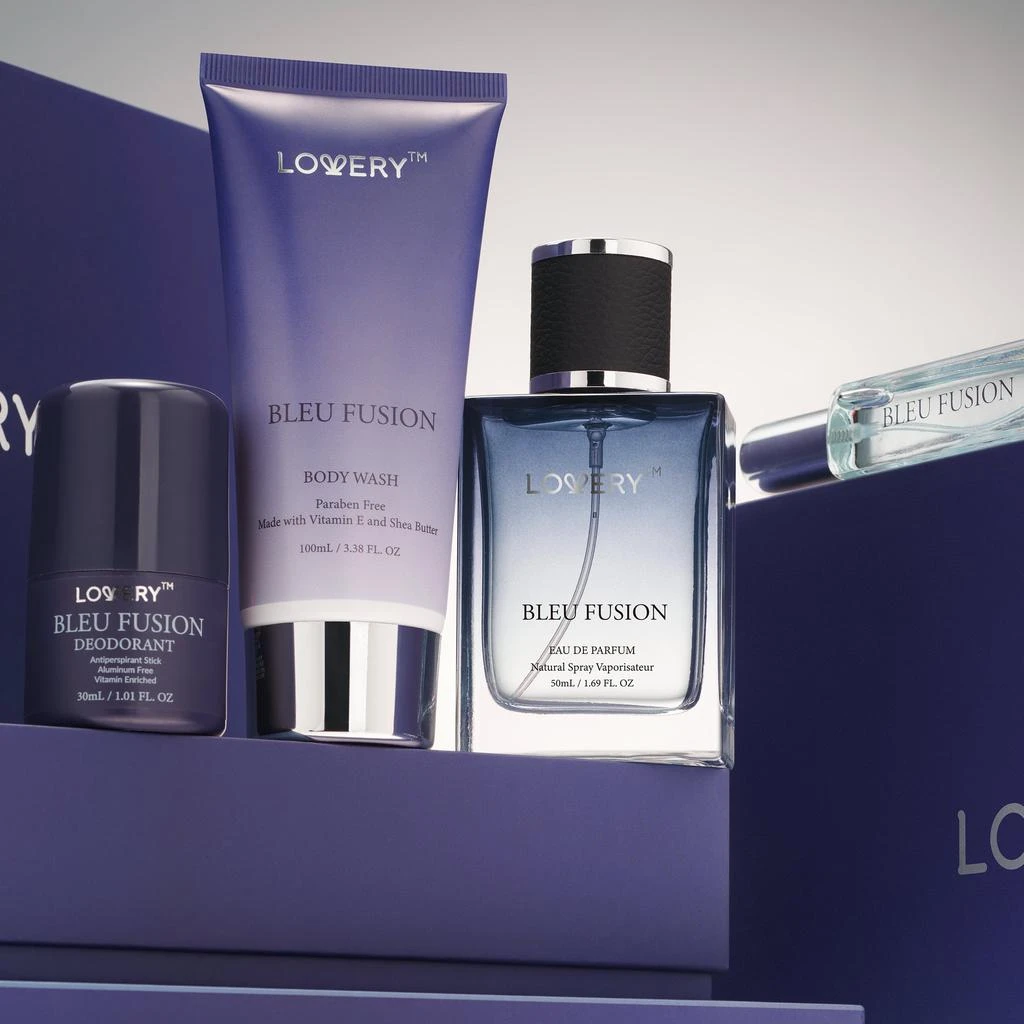 商品Lovery|5-Pc. Bleu Fusion Bath & Body Care Gift Set with Perfume, Cologne & More,价格¥322,第4张图片详细描述