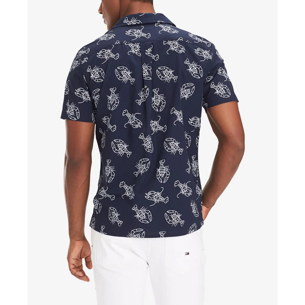 商品Tommy Hilfiger|Men's Big and Tall Preston Lobster-Print Camp Shirt,价格¥216,第2张图片详细描述