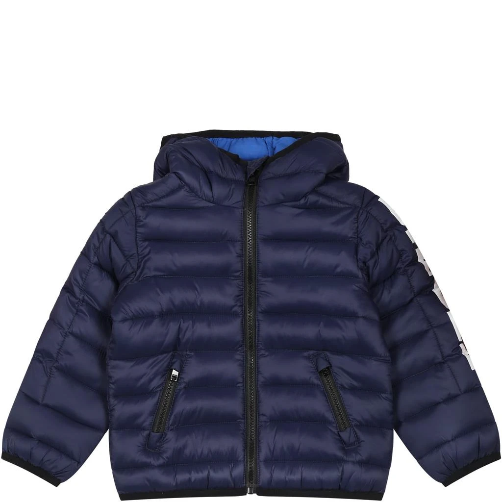商品Diesel|Blue Down Jacket For Baby Kids,价格¥932,第1张图片