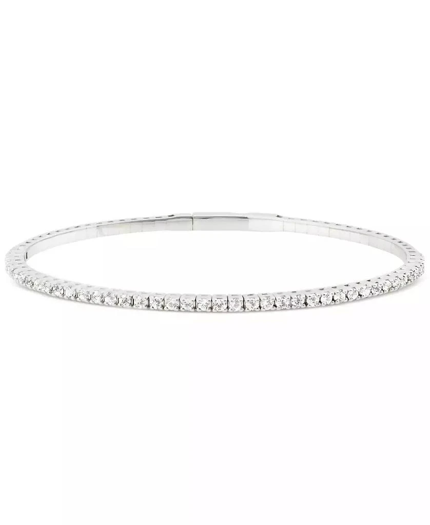 商品Macy's|Diamond Bangle Bracelet (1/2 ct. t.w.) in 10k White Gold,价格¥16969,第1张图片