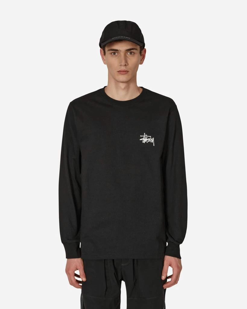 商品STUSSY|Basic Logo Longsleeve T-Shirt Black,价格¥449,第1张图片