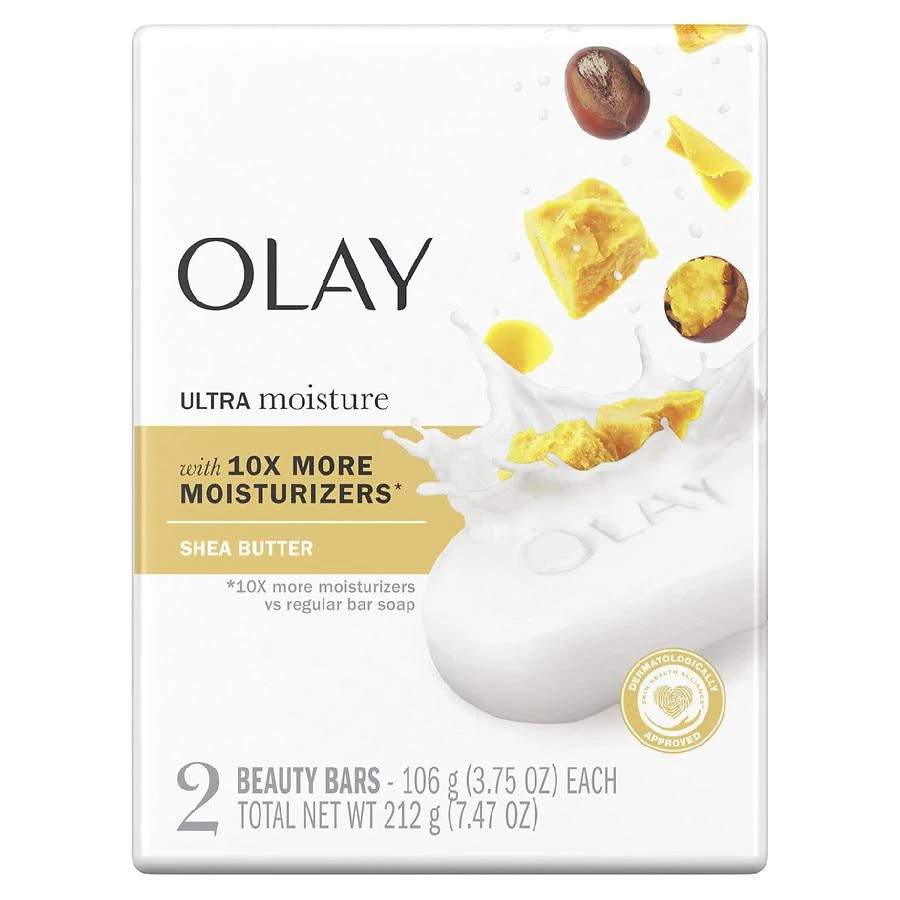 商品Olay|Ultra Moisture Bath Soap Bars Shea Butter 2 bars, 3.75 oz each,价格¥22,第1张图片