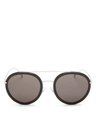 商品Fendi|Women's Combo Round Sunglasses with Brow Bar, 50mm,价格¥3588,第1张图片