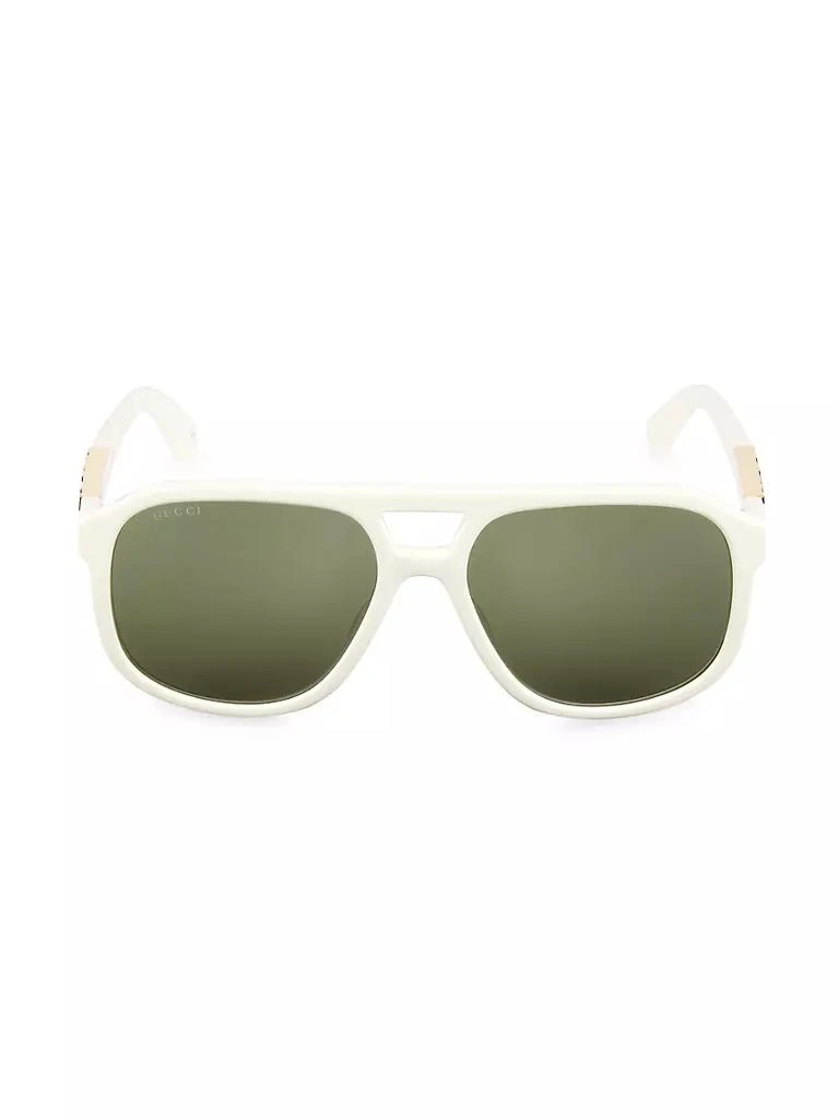 商品Gucci|Gucci Sign 58MM Pilot Sunglasses,价格¥2417,第1张图片