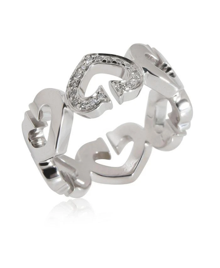 商品[二手商品] Cartier|Hearts & Symbols Diamond Band in 18K White Gold,价格¥12896,第3张图片详细描述
